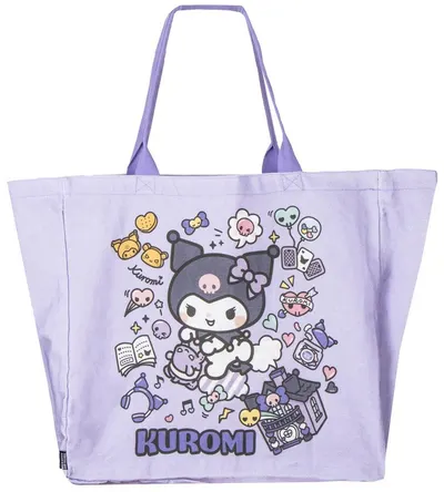Geantă de cumpărături Cerda Animation: Sanrio - Kuromi (Purple)