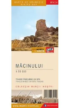 Muntii Macinului. Harta de drumetie. Muntii nostri