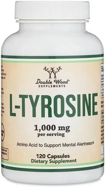 L-Thyrosine, 1000 mg, 120 capsule, Double Wood