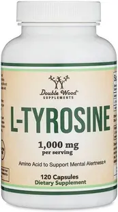 L-Thyrosine, 1000 mg, 120 capsule, Double Wood