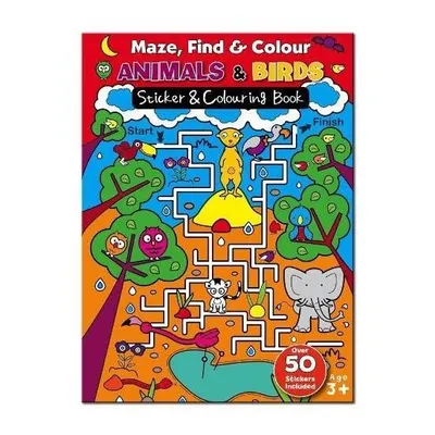 Maze Find and Colour Book