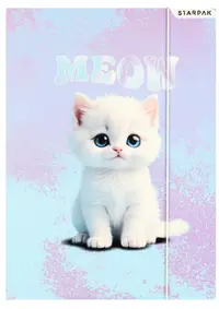 Mapă cu elastic Starpak - Meow, A4, sortiment