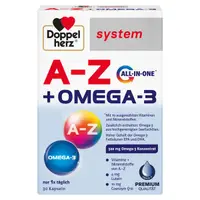 A-Z + Omega 3, Doppelherz System | 30 capsule