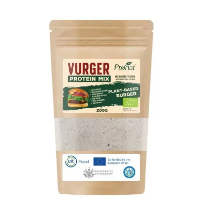 Mix proteic vegetal ideal pentru burgeri si alte preparate, Vurger, 200 g, Pronat