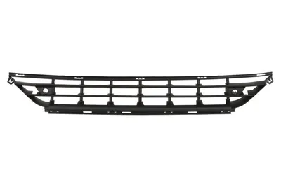 Grila bara fata potrivit VOLVO XC60 I 2008-2017 - (cu gauri senzori parcare, plastic, negru)