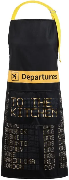 Șorț de gătit de designer i-Total - Departure, impermeabil