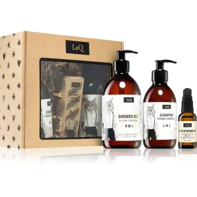 LaQ Lynx From Mountain set cadou pentru bărbați 3 buc