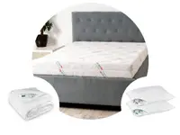 Pachet 1 Saltea HypoallergenicMed Antibacteria SomnART 140x200x18 cm + Pilota HypoallergenicMed 180x200 + 2 perne 50x70
