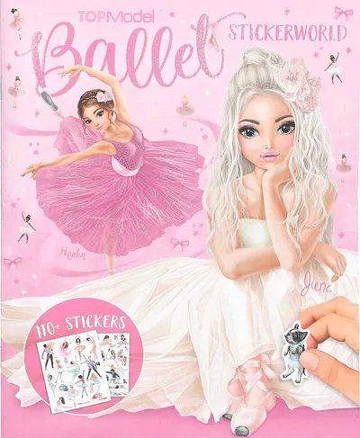 Carte cu stickere Depesche TopModel Ballet - 110+ stickere