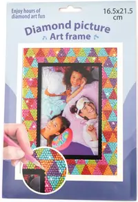 Ramă foto din carton Em Art - pentru lipire cu diamante (opțiunea 3), 16.5 x 21.5 cm