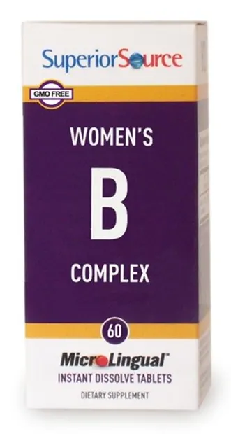 Vitamin B Complex pentru femei, 60 comprimate sublinguale, Superior Source