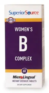 Vitamin B Complex pentru femei, 60 comprimate sublinguale, Superior Source