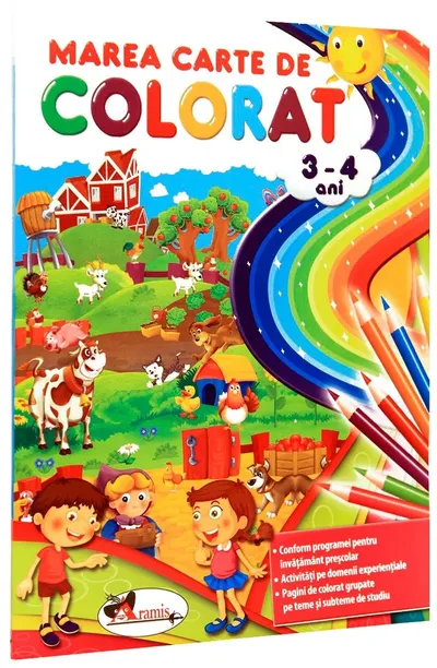 Marea carte de colorat 3-4 ani