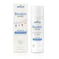 Gel de dus Bioskin Junior fata si corp pt bebelusi si copii piele uscata cu eczeme Salcura 200 ml