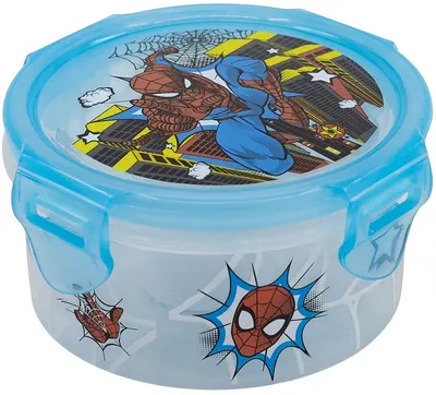 Cutie rotundă pentru alimente Stor Spider-Man - Midnight Flyer, 270 ml