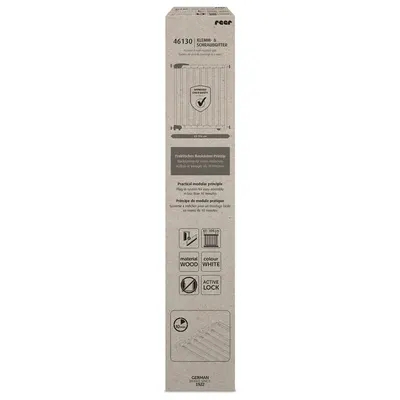 Poarta de siguranta Reer Basic White de perete, reglabila 63-106 cm