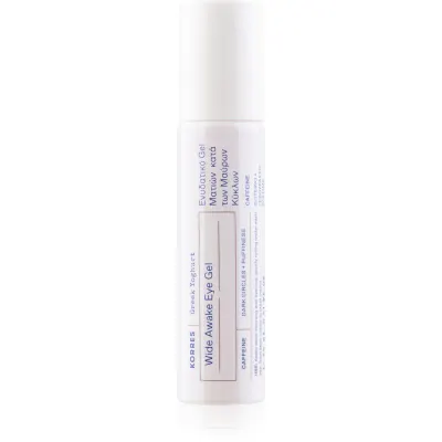 Korres Greek Yoghurt Wide Awake Eye Gel Roller ser pentru ochi, cu efect de iluminare roll-on 15 ml