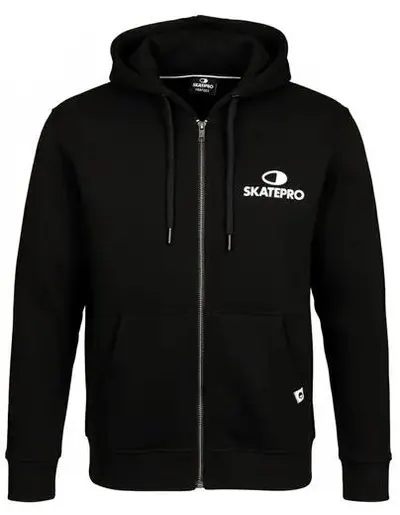 SkatePro Junior Zip Hoodie - 134-140 - Negru