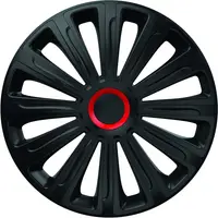 Set Capace Roti 16 Negre Cu Inel Rosu Trend