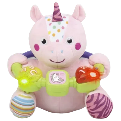 Jucarie interactiva bebe cu activitati si lumini 20 cm - Unicorn