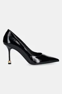 Vanda Novak pantofi cu toc stiletto din piele Aleksandra Glossy Black