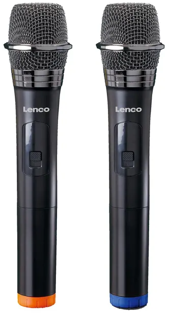 Microfon Lenco - MCW-020BK, wireless, , 2 buc. negru