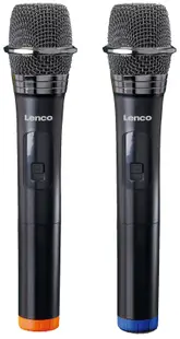 Microfon Lenco - MCW-020BK, wireless, , 2 buc. negru