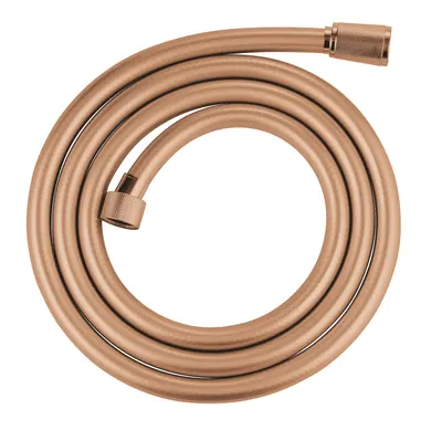Furtun Grohe Silverflex 28388DA0, universal, 1.75 m, 5 bari, anti-indoire, anti-zgarieturi, prindere cromata, lucios, Warm sunset