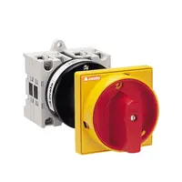 Intrerupator Rotativ cu Came, Gx Series, O88 - 098 Versions Rear Mount Door Coupling With Red/yellow Padlock System. On/off Switch, Three-Pole – 2 Wafers – Scheme 10, 20a
