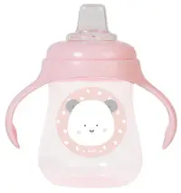Cupă anti-vărsare Saro Baby - Sweet & Fun, 250 ml, Pink
