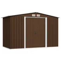 Gossi magazie de gradina, maro, 257 x 205 x 178 cm, otel