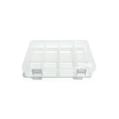 Cutie pentru mâncare Melii - Snackle Box, 8 compartimente, transparentă