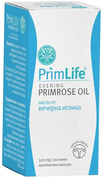 PrimLife Evening Primrose Oil, 500 mg, 100 capsule, Naturprodukt