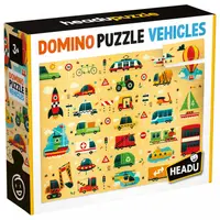 Puzzle educațional domino Headu - Vehicule