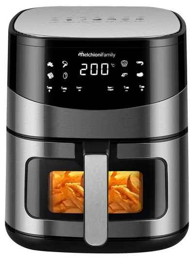 Friteuză cu aer cald Melchioni - Arianna, 2000W, 6.5 l, negru