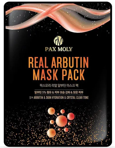 Pax Moly Mască de față folie cu arbutină, 25 ml