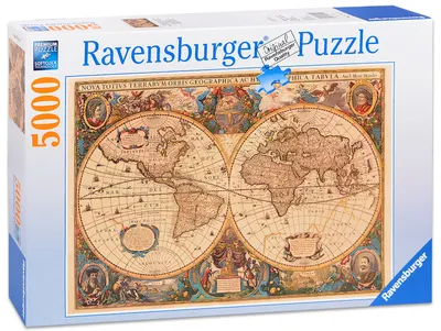 Puzzle Ravensburger din 5000 de piese - Harta lumii antice