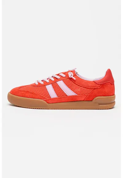 Pantofi sport Verdict cu garnituri din piele intoarsa - Lila/Rosu vermillion