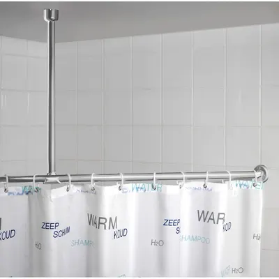 Suport de tavan pentru perdea de duș în argint 57 cm - Wenko