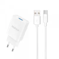 Incarcator Retea Cu Cablu USB-C Dudao A4EU, 10W, 2.1A, 1 x USB-A, Alb