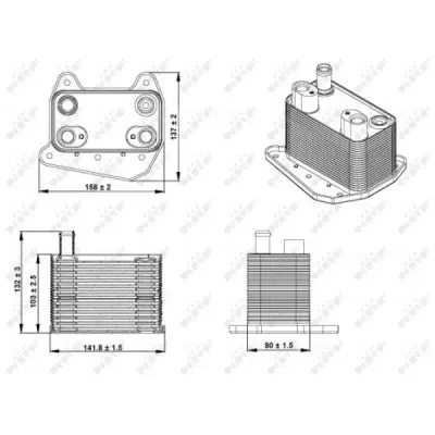 Radiator ulei, ulei motor NRF 31234