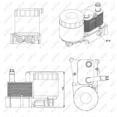 Radiator ulei, ulei motor NRF 31193