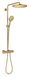 Sistem de dus Grohe SmartActive, aparent, termostat, 310 mm, 1 functie, lucios, auriu, 26836GL0