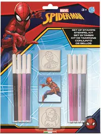 Set carioci Multiprint Spider-Man - 8 bucăți , cu 2 stampile