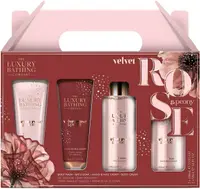 The Luxury Bathing Company Set Velvet Rose & Peony, 4 piese