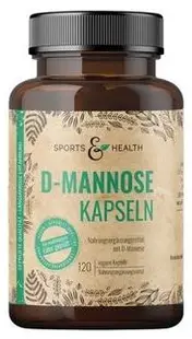 D-Manoză, 750 mg, 120 capsule, Sports & Health Solutions