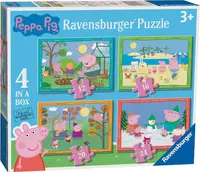 Puzzle Ravensburger 4 în 1 - Peppa Pig: Patru anotimpuri