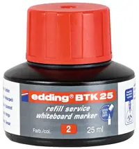Cerneală pentru markere pentru tablă albă Edding BTK 25 - Roşu, 25 ml
