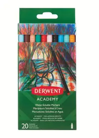 Marker pe baza de apa, 20culori/set, Derwent Academy