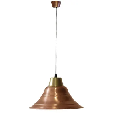 Lustra vintage din cupru CS04CO, finisaj mat, diametru 28 cm